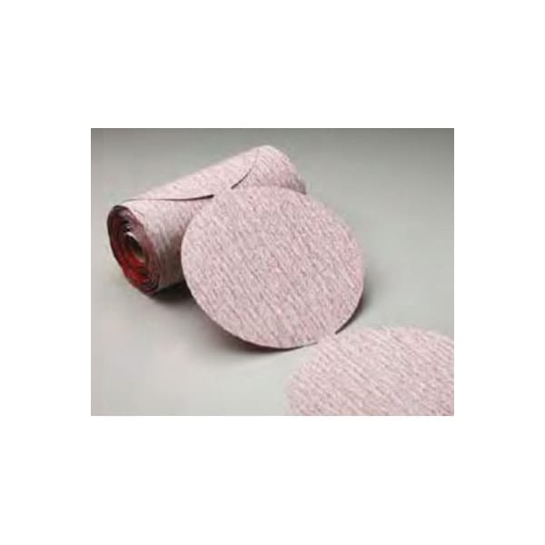 Carborundum 6 In. Carbo Premier Red Dri-Lube Stick-On Paper PSA Disc Roll P320, 100PK 5539518165 - main